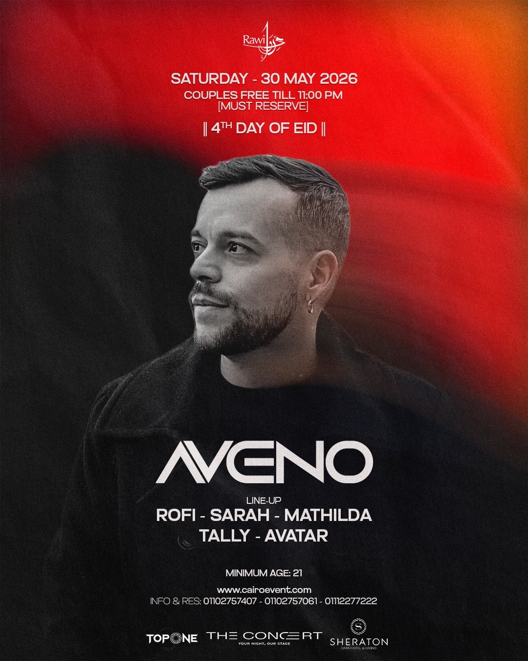 AVENO EVENT SAT 30 MAY